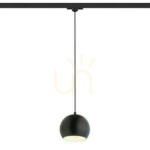 Kontrollera Agneta taklampa för 3 faser. Rails Svart 230 V E27 40 W
