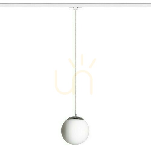 Kontrollera Luna 20 taklampa för 3 faser. Opal Glas/Krom 230 V Led E27 15 W skenor.