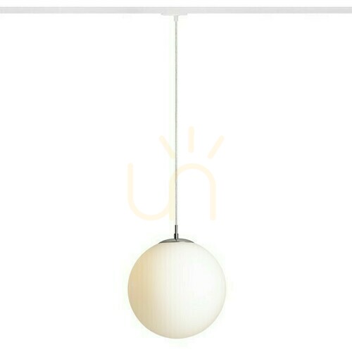 Kontrollera Pendellampa Luna 30 till 1 fas. Opalglas/Kromskenor 230 V E27 15 W.