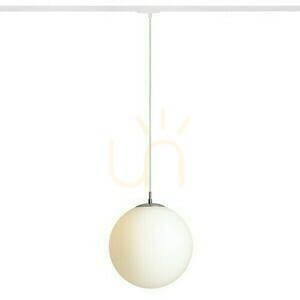 Pendellampa Luna 30 till 1 fas. Opalglas/Kromskenor 230 V E27 15 W. small 1
