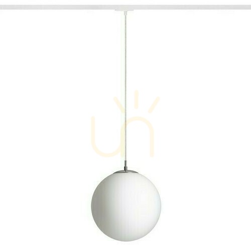 Kontrollera Pendellampa Luna 30 till 1 fas. Opalglas/Kromskenor 230 V E27 15 W.