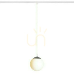 Rendl LUNA 20 pendel för 1-fasskena, opalglas/krom, E27 11 W R13964 small 2