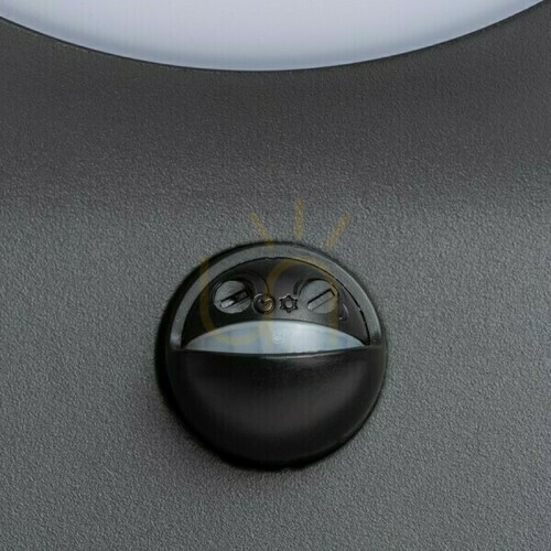 Kontrollera Elia Pir vägglampa för utomhusbruk Antracit 230 V Led 9 W Ip44 3000 K