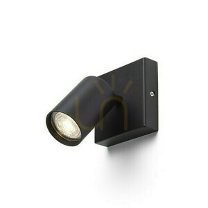 Dude Sq Svart 230 V Led Gu10 9 W Utanpåliggande lampa. small 5