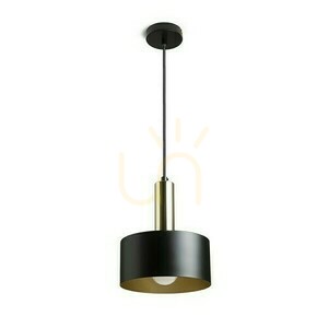 Pendellampa Rendl GIULIA 20 svart/guldbrun/mässing E27 15 W R13911 small 1