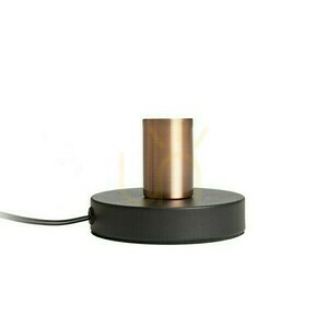 Rendl ALGOT R13907 bordslampa – svart, borstad kopparfinish, E27 LED 15 W small 1