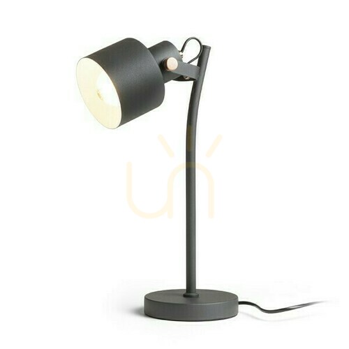 Kontrollera Celeia Bordslampa Svart Matt Borstad Koppar 230 V E27 40 W.