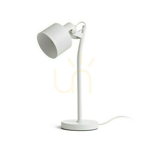 Kontrollera Celeia Bordslampa Vit Matt Nickel Matt 230 V E27 40 W.