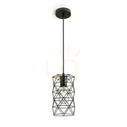 Kontrollera Rendl ILUSIA svart pendellampa E27 15 W R13892