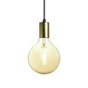 Araq Pendellampa Borstad Mässing/Svart 230 V E27 42 W. small 1