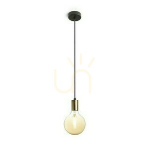 Araq Pendellampa Borstad Mässing/Svart 230 V E27 42 W. small 0