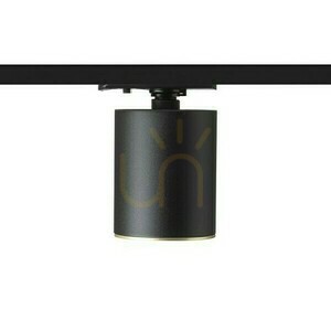 Rendl DARIO R13871 spotlight för enfasskena, svart / borstad mässing, GU10 small 1
