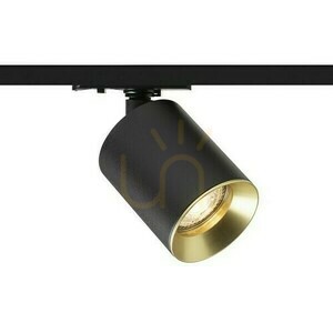 Rendl DARIO R13871 spotlight för enfasskena, svart / borstad mässing, GU10 small 5