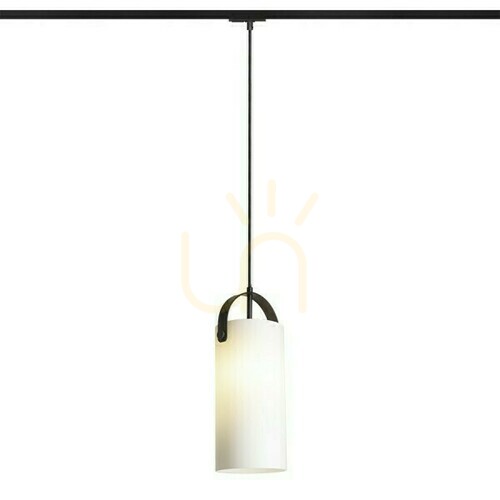 Kontrollera Julietta 31 till 1 fas pendellampa. Rails Opal Glas/Svart 230 V E27 20 W.