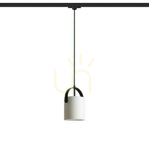 Kontrollera Julietta 16 till 3 fas pendellampa. Rails Opal Glas/Svart 230 V E27 20 W.