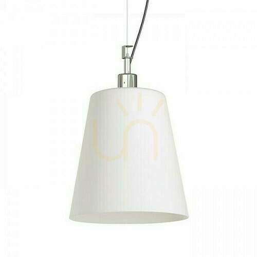 Kontrollera Babu New 22 Pendellampa i opalglas/krom 230 V E27 53 W.