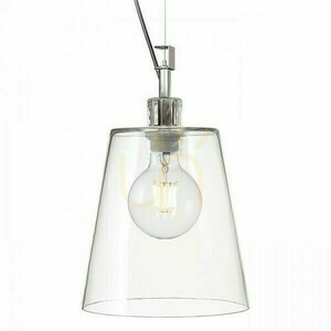 Babu New 22 Transparent Glas/Krom Hänglampa 230 V E27 53 W. small 1