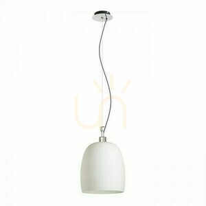Coroa New 28 Opal Glas/Krom Hänglampa 230 V E27 53 W. small 0