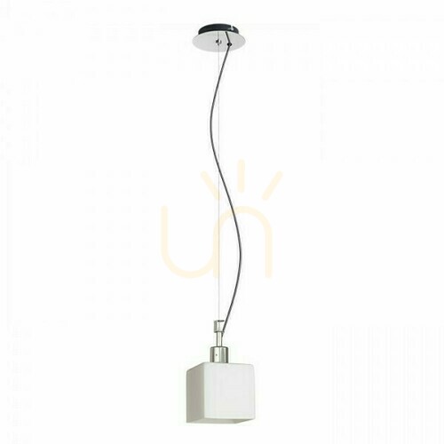 Kontrollera Dados New Opalglas/Krom Hänglampa 230 V E27 28 W.