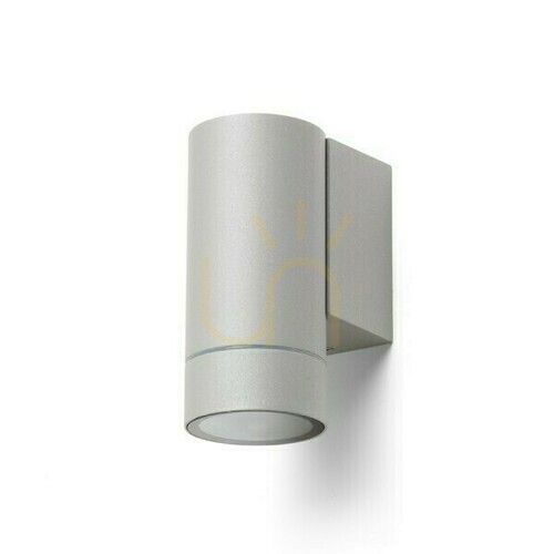 Kontrollera Utomhus vägglampa Mizzi New I vägglampa Silver Grey 230 V Gu10 35 W Ip65