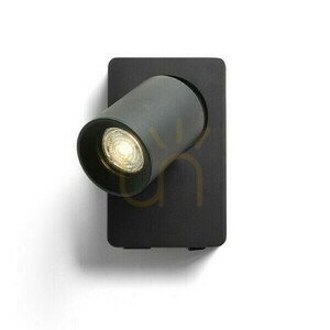 Rendl VOLTERA USB svart vägglampa GU10 9 W small 5