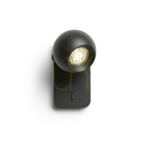 Kontrollera Vägglampa Siena Svart 230 V Gu10 50 Watt.