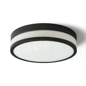 Cira Led Badrumslampa 35 Tak Opal Glas/Svart 230 V 24 W Ip44 3000 K small 1