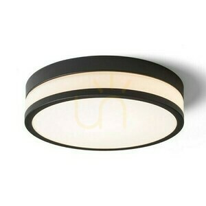 Cira Led Badrumslampa 35 Tak Opal Glas/Svart 230 V 24 W Ip44 3000 K small 0