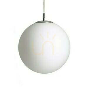Luna 30 Opal Glas/Krom Pendellampa 230 V Led E27 15 W. small 1