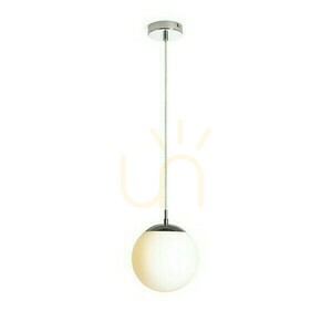 Luna 20 Opal Glas/Krom Pendellampa 230 V Led E27 15 W. small 4