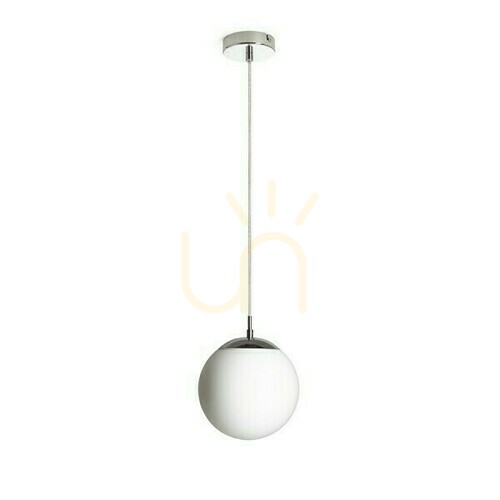 Kontrollera Luna 20 Opal Glas/Krom Pendellampa 230 V Led E27 15 W.