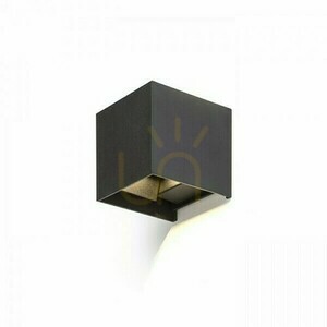 Tito Sq Dimm utomhus vägglampa Svart 230 V Led 2x3 W Ip65 3000 K small 1