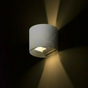 Tito R Dimm utomhus vägglampa Vit 230 V Led 2x3 W Ip65 3000 K small 2