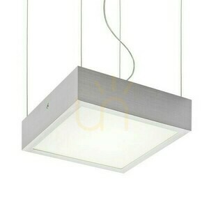 Strukturell led-pendellampa 20x20 borstad aluminium 230 V 12 W 3000 K small 0