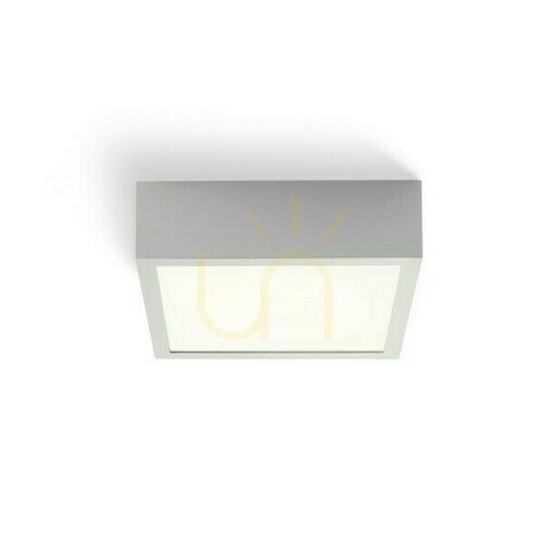 Kontrollera Plafond Structural Led 20x20 för utanpåliggande montering Borstad aluminium 230 V 12 W 3000 K