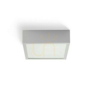 Plafond Structural Led 20x20 för utanpåliggande montering Borstad aluminium 230 V 12 W 3000 K small 3