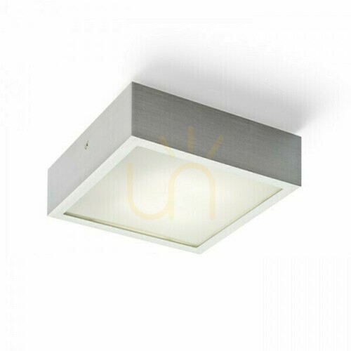 Kontrollera Plafond Structural Led 20x20 för utanpåliggande montering Borstad aluminium 230 V 12 W 3000 K