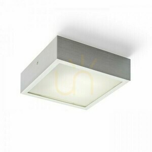 Plafond Structural Led 20x20 för utanpåliggande montering Borstad aluminium 230 V 12 W 3000 K small 0