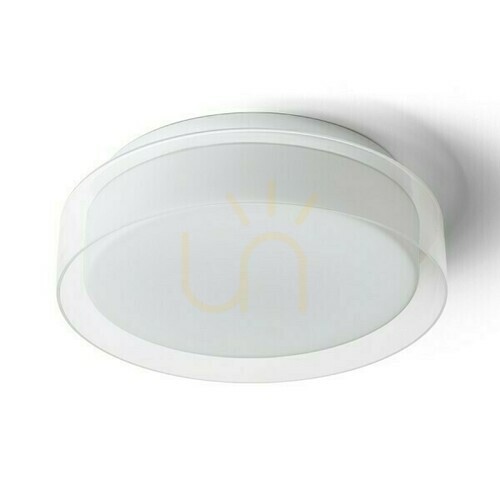 Kontrollera Badrumslampa Venedig Led 30 Tak Transparent Glas/O opalglas/Krom 230 V 12 W Ip44 3000 K