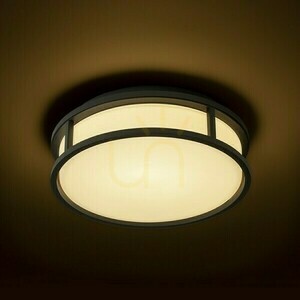 Badrumslampa Grande Led 25 Tak Opal Glas/Svart 230 V 12 W Ip44 3000 K small 2