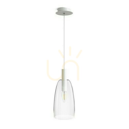 Kontrollera Bellini L E14 Vit transparent glaspendellampa 230 V 15 W.