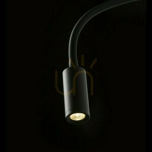Rendl VALE R13648 svart LED-läslampa för vägg 3 W 3000 K med flexibel arm small 3
