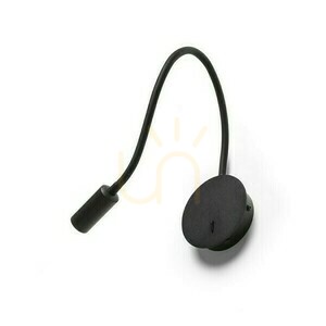 Rendl VALE R13648 svart LED-läslampa för vägg 3 W 3000 K med flexibel arm small 0