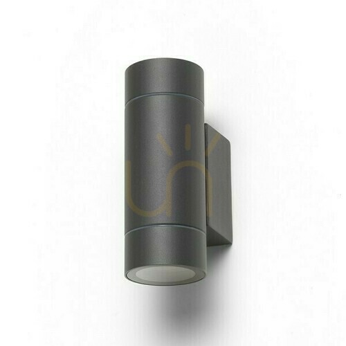 Kontrollera Utomhus vägglampa Mizzi New Ii vägglampa Antracit 230 V Gu10 2x35 W Ip65