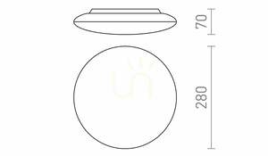 Rendl SASSARI R13642 LED-plafond, vit, 28 cm, 24 W, 3000 K, IP65 small 2