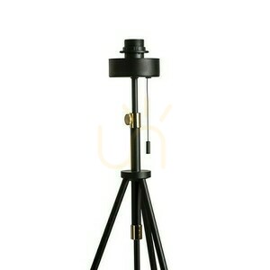 Rendl LUTON golvstativ för lampskärmar svart/mässing E27 15 W R13640 small 4