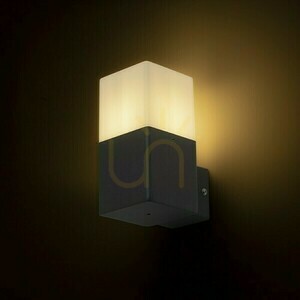 Utomhus vägglampa Clyde vägglampa Antracit 230 V E27 28 W Ip44 small 1