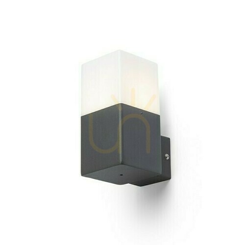 Kontrollera Utomhus vägglampa Clyde vägglampa Antracit 230 V E27 28 W Ip44