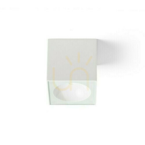 Kontrollera Utomhus Plafonds Senza Sq Tak Vit Transparent Glas 230 V Led 6 W Ip65 3000 K