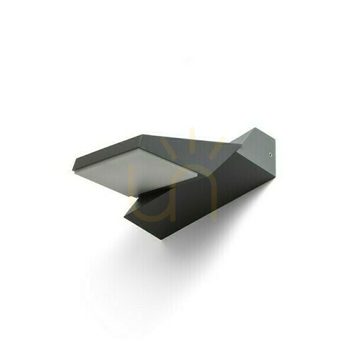 Kontrollera Vägglampa Twist vägglampa Antracit 230 V Led 12 W Ip65 3000 K